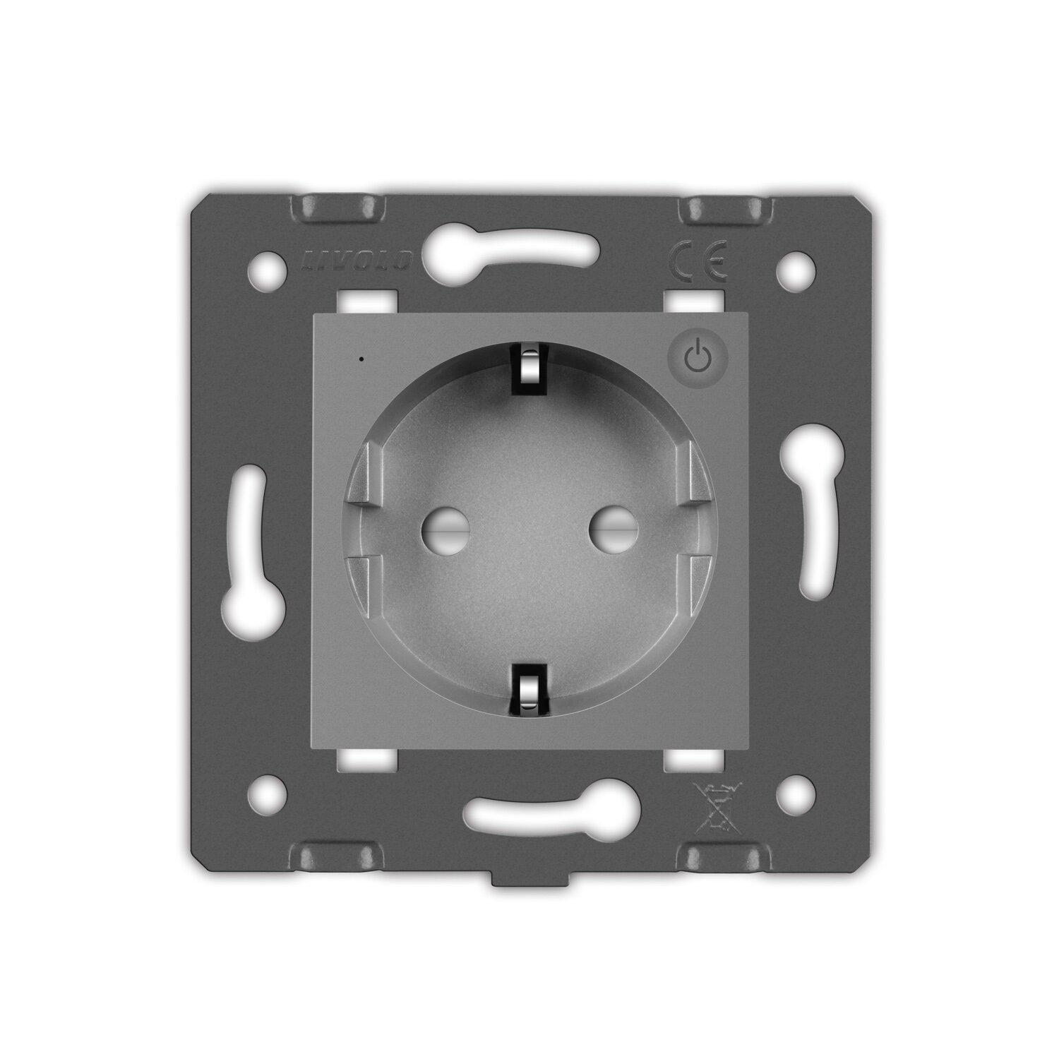 Розетка умная Livolo ZigBee с заземлением Серый (VL-FCTC16AZ-2IP) - фото 3