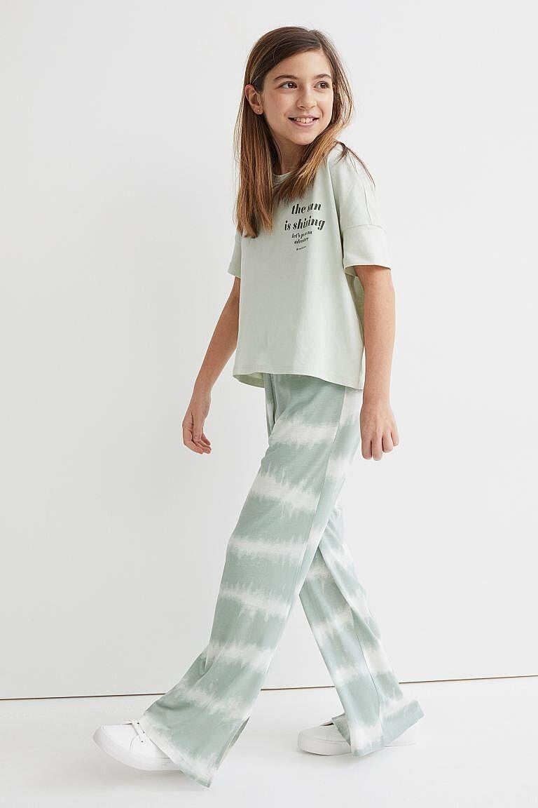 Брюки H&M Разводы 152 см Голубой (1035864) Брюки H&M Разводы 152 см Голубой (1035864)