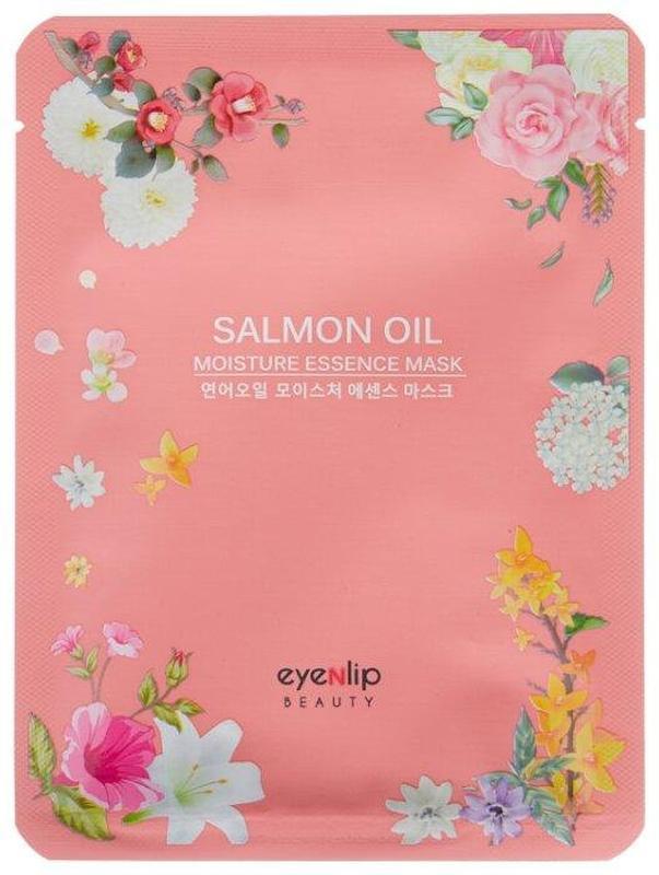 Маски для лица с маслом лосося Eyenlip Moisture Essence Mask Salmon Oil 25 мл 10 шт. (8809555251804)