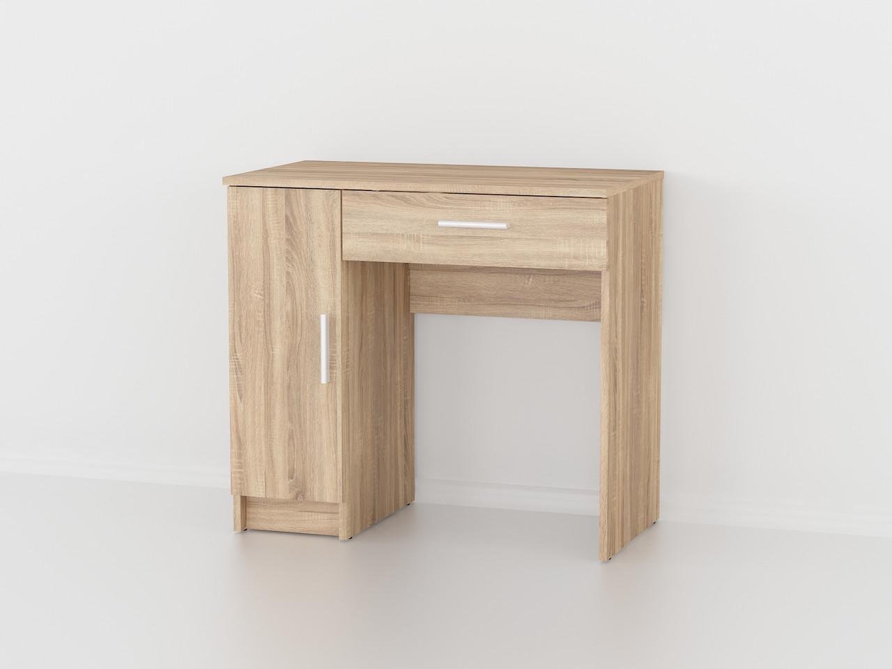 Стіл туалетний 0061 з ящиком і тумбою Дуб сонома - фото 1