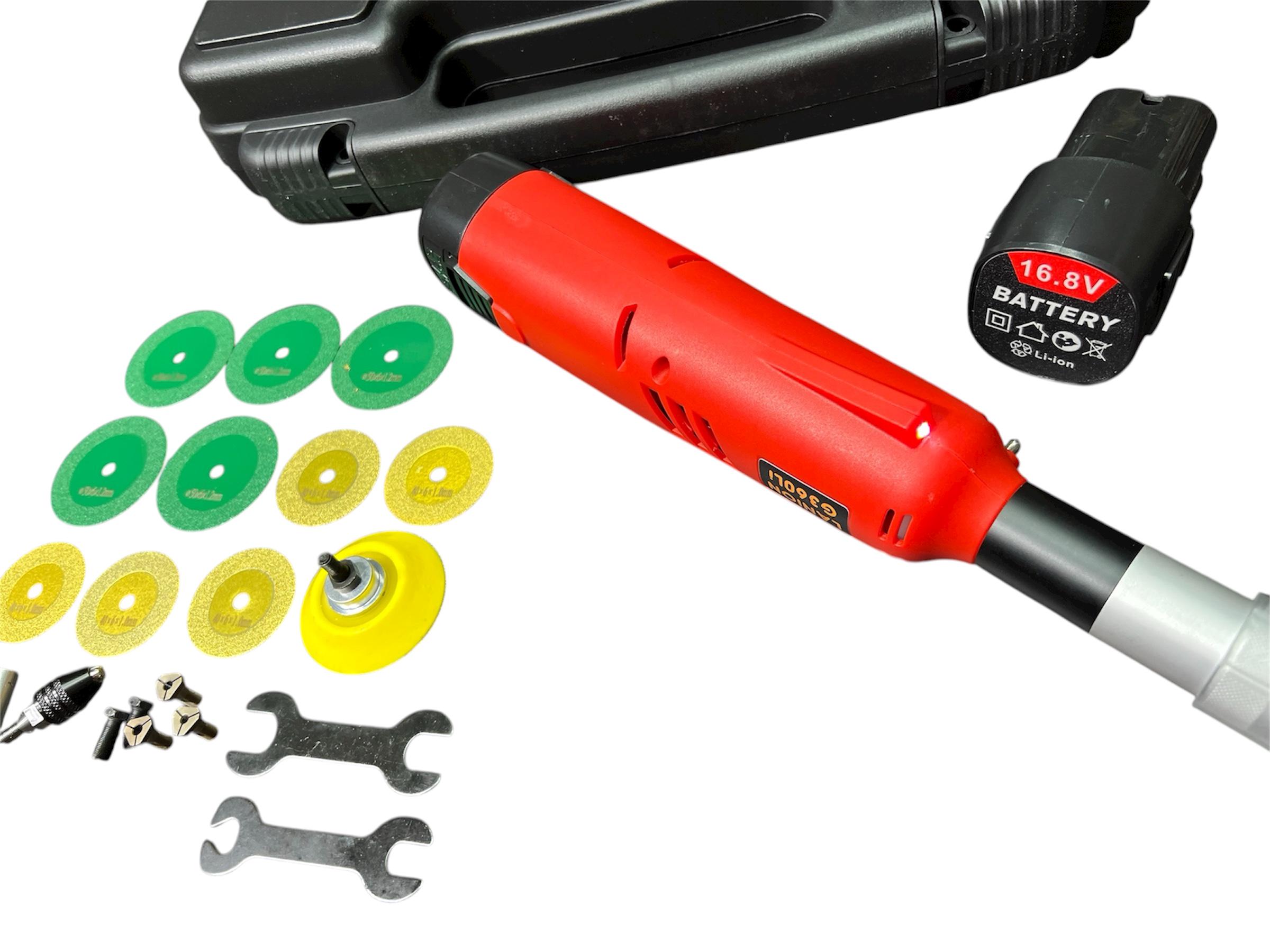 Гравер для плитки LANION G360Li 360 Вт 15000 об/хв у кейсі з адаптером для води - фото 8