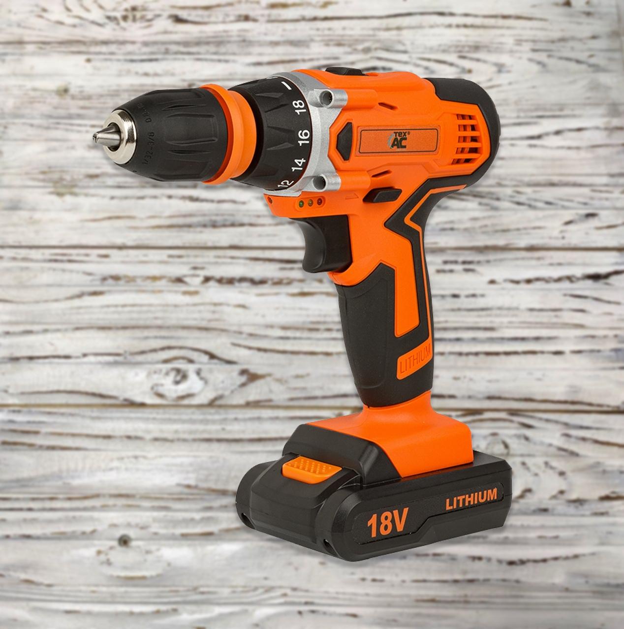 Шуруповерт Tex.AC ТА-01-169 DFR (18V)