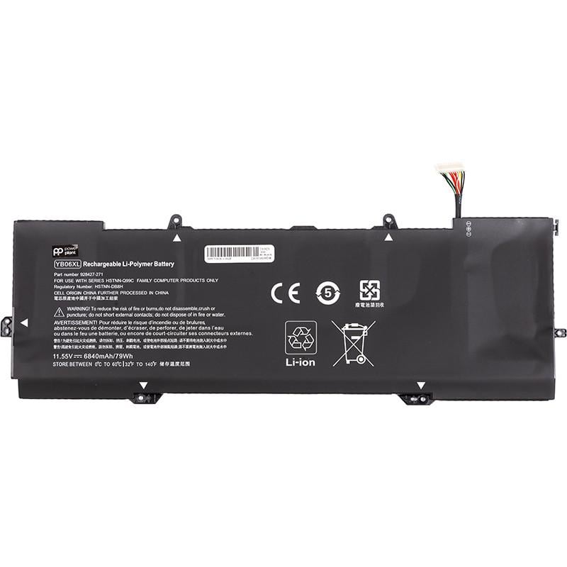 Аккумулятор Power для ноутбуков HP Spectre x360 15-ch000 11,55V 6840 mAh (YB06XL)