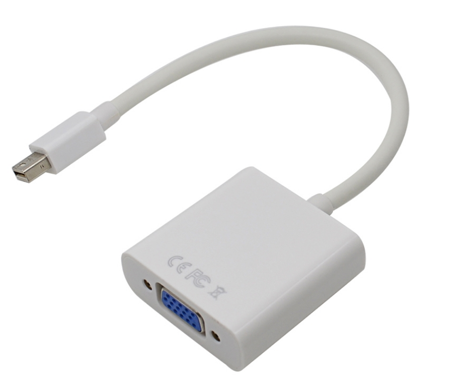 Адаптер-преобразователь Mini Display Port Thunderbolt VGA Белый (1081100488) Адаптер-преобразователь Mini Display Port Thunderbolt VGA Белый (1081100488)