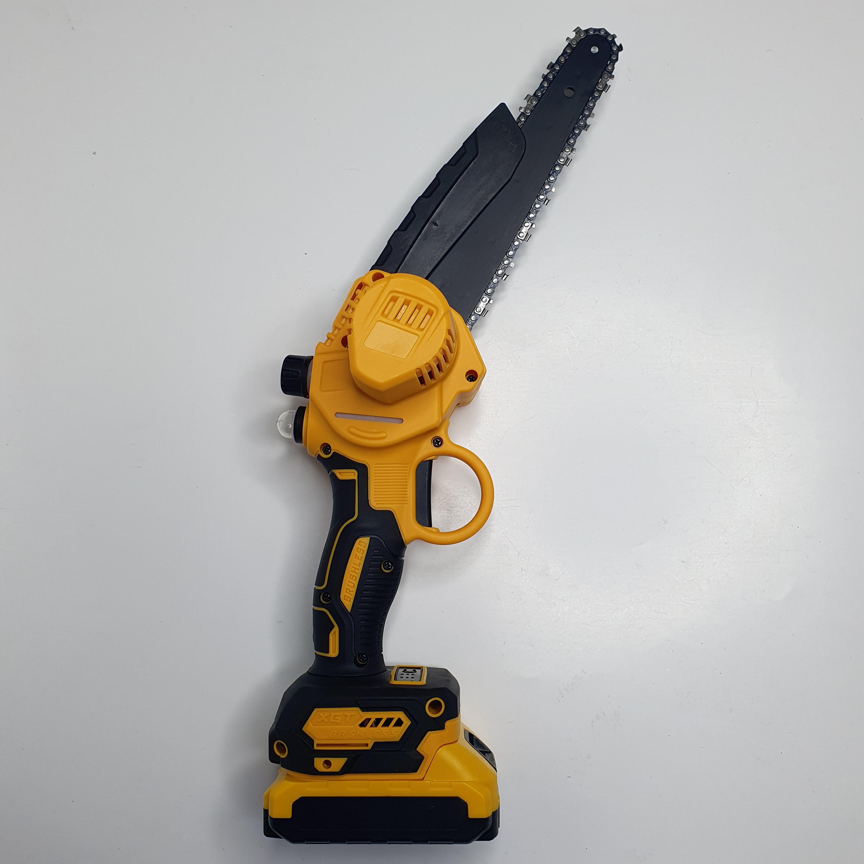 Пила аккумуляторная мини с автоматической смазкой цепи 2 аккумулятора 24V 20 см (4AH -DPR-20) - фото 4 Пила аккумуляторная мини с автоматической смазкой цепи 2 аккумулятора 24V 20 см (4AH -DPR-20) - фото 4