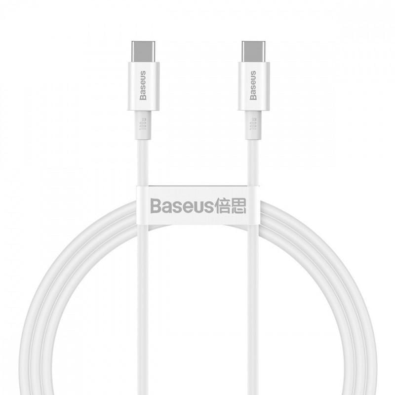 Дата-кабель BASEUS Superior 2 Fast Charging Type-C to Type-C 100W 1 м Moon White (P10365200211-03)