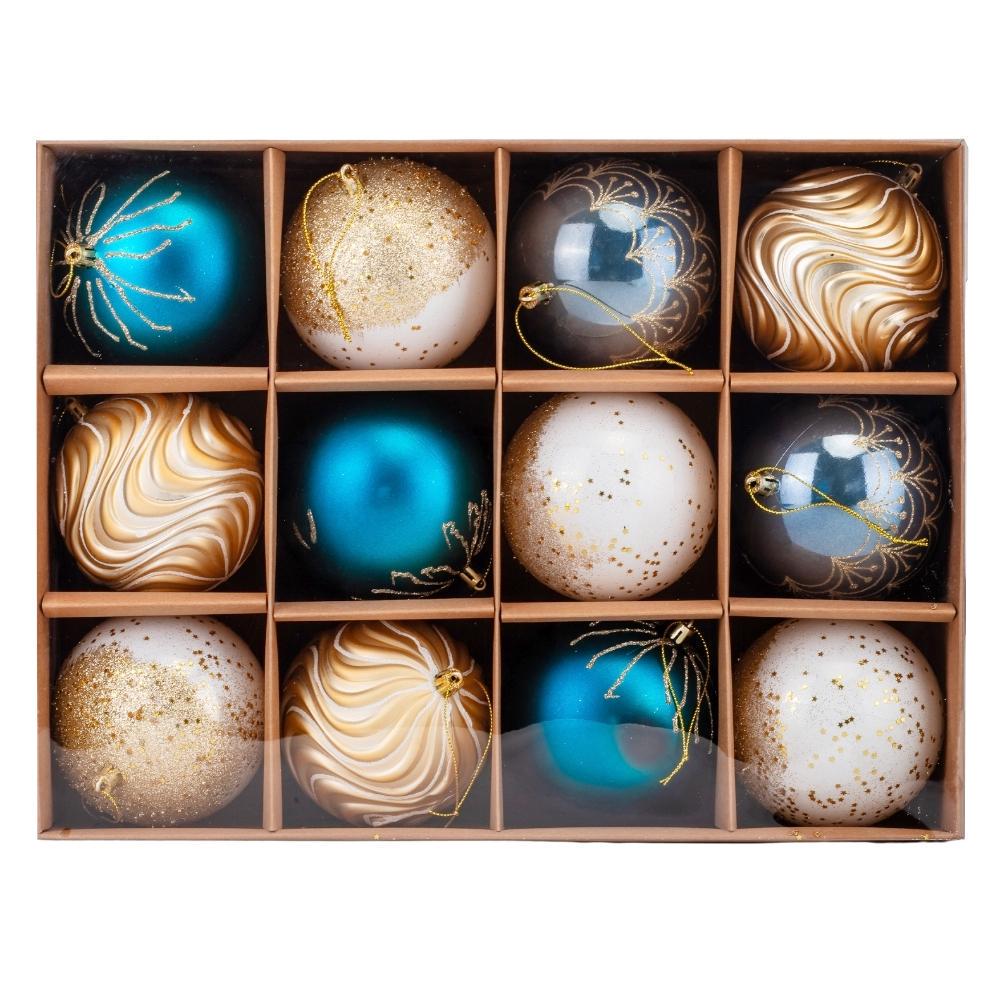 Набір ялинкових куль Таємниці Полярної Ночі 12 шт. (9125-020)