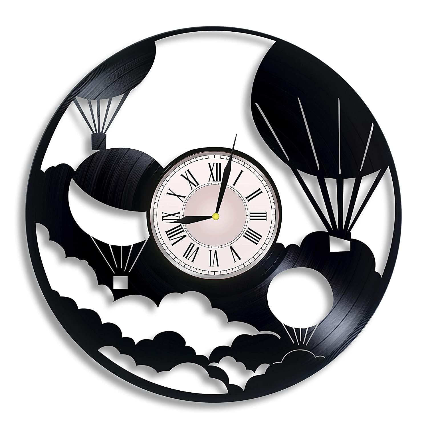 Часы настенные Воздушный шар 2365 из виниловой пластинки