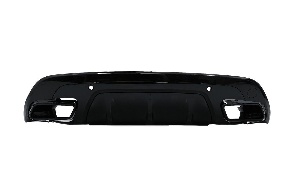 Диффузор заднего бампера с насадками Cixtai для Range Rover Velar 2017-рр. abs-пластик Black (187894)