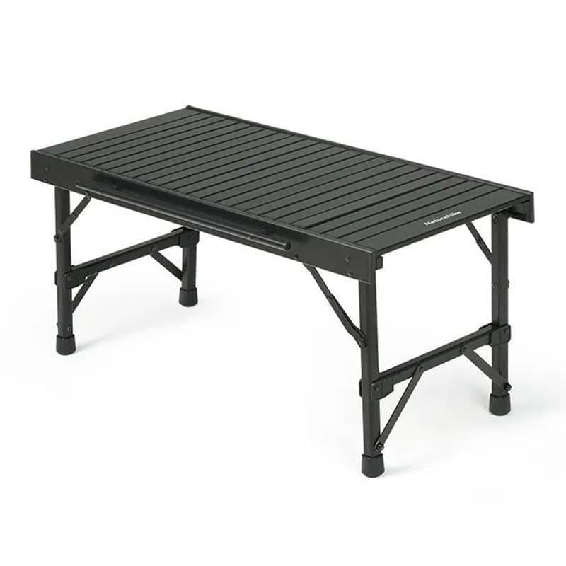 Туристический стол раскладной Naturehike NH21JU011 aluminum комбинированный 88х39х40 см (6976023924835)