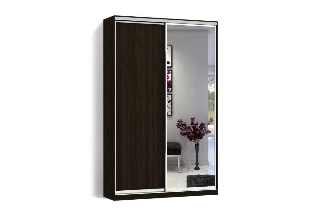Шафа-купе Luхe 2 двері ДСП/Дзеркало CLS-I 1400х2400х600 мм Венге магія (9078)