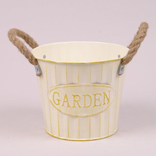 Кашпо металлическое Flora Garden 38849 Желтый (DR013650)