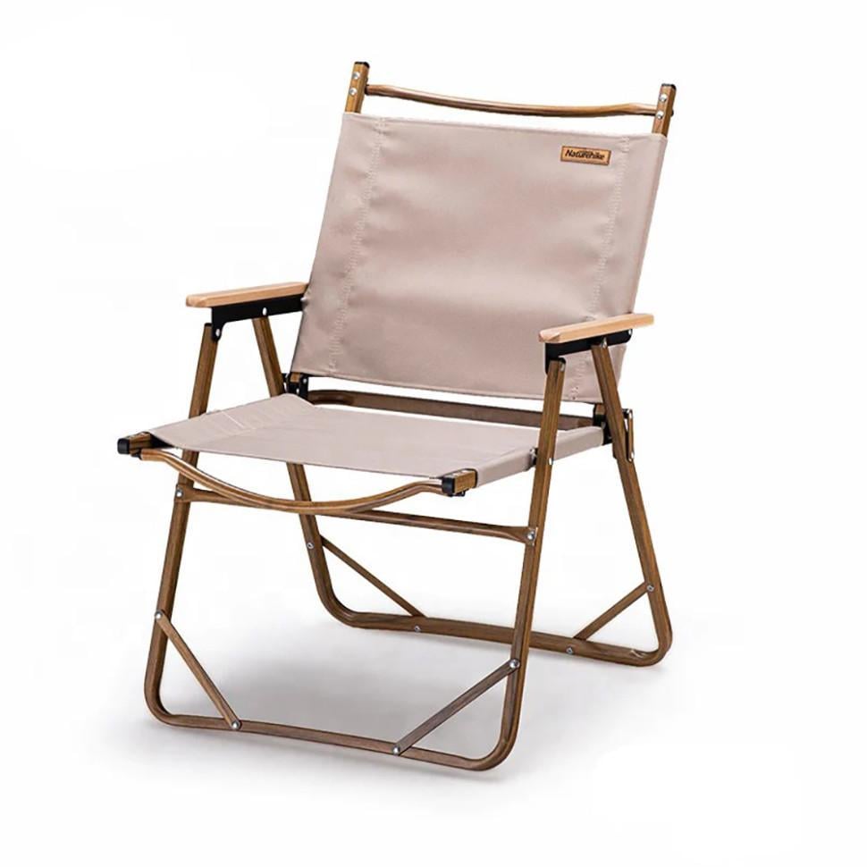 Кресло туристическое складное Naturehike MW02 aluminum 600D Oxford S 620х520х430 мм Бежевый