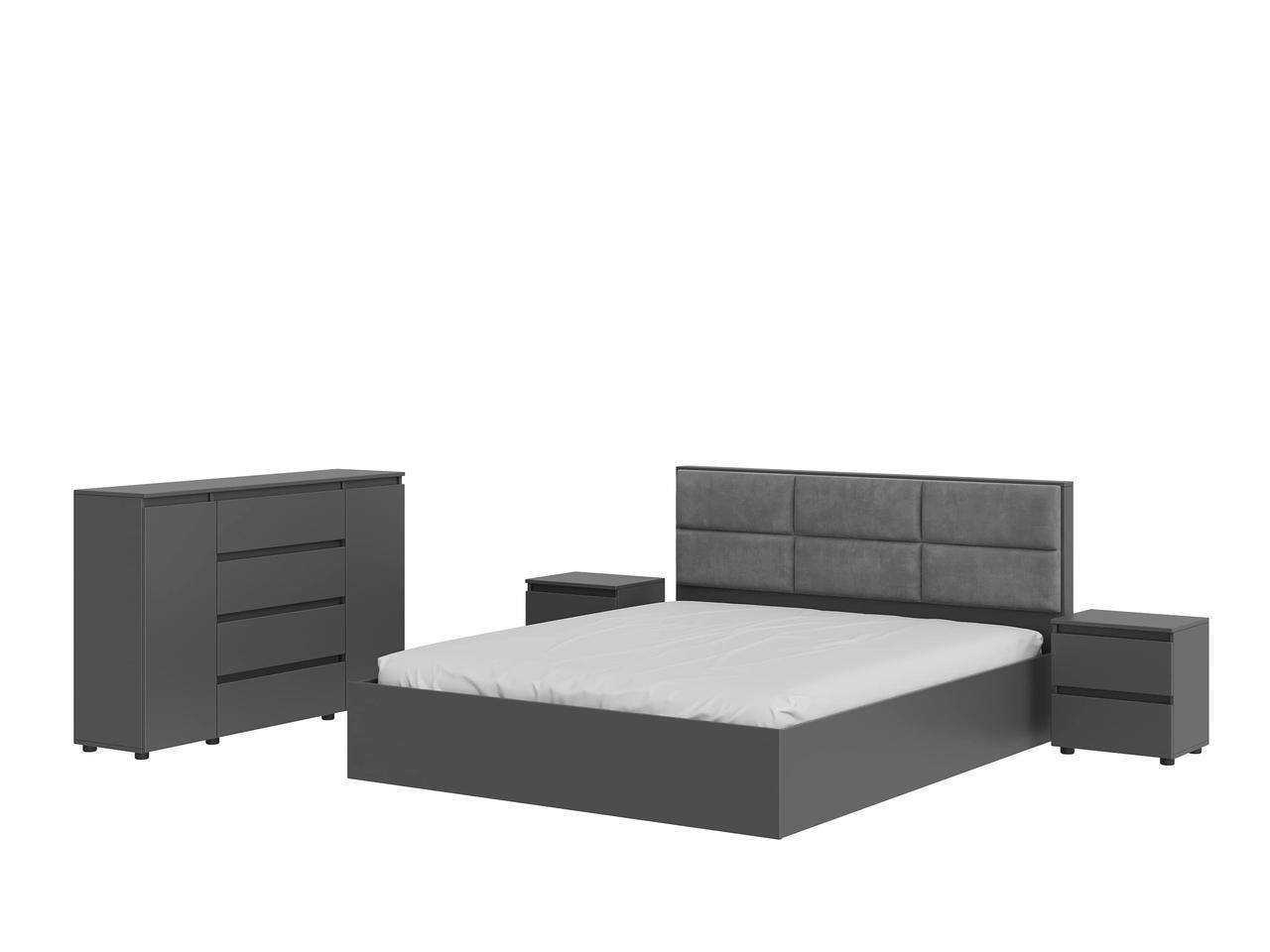 Спальня Эверест Лайт-2 Графитовый (ЕВ20816.01)