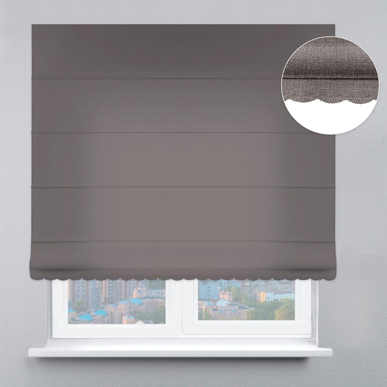 Римская штора велюр с ажуром 210х170 см Антрацитовый (12449214)