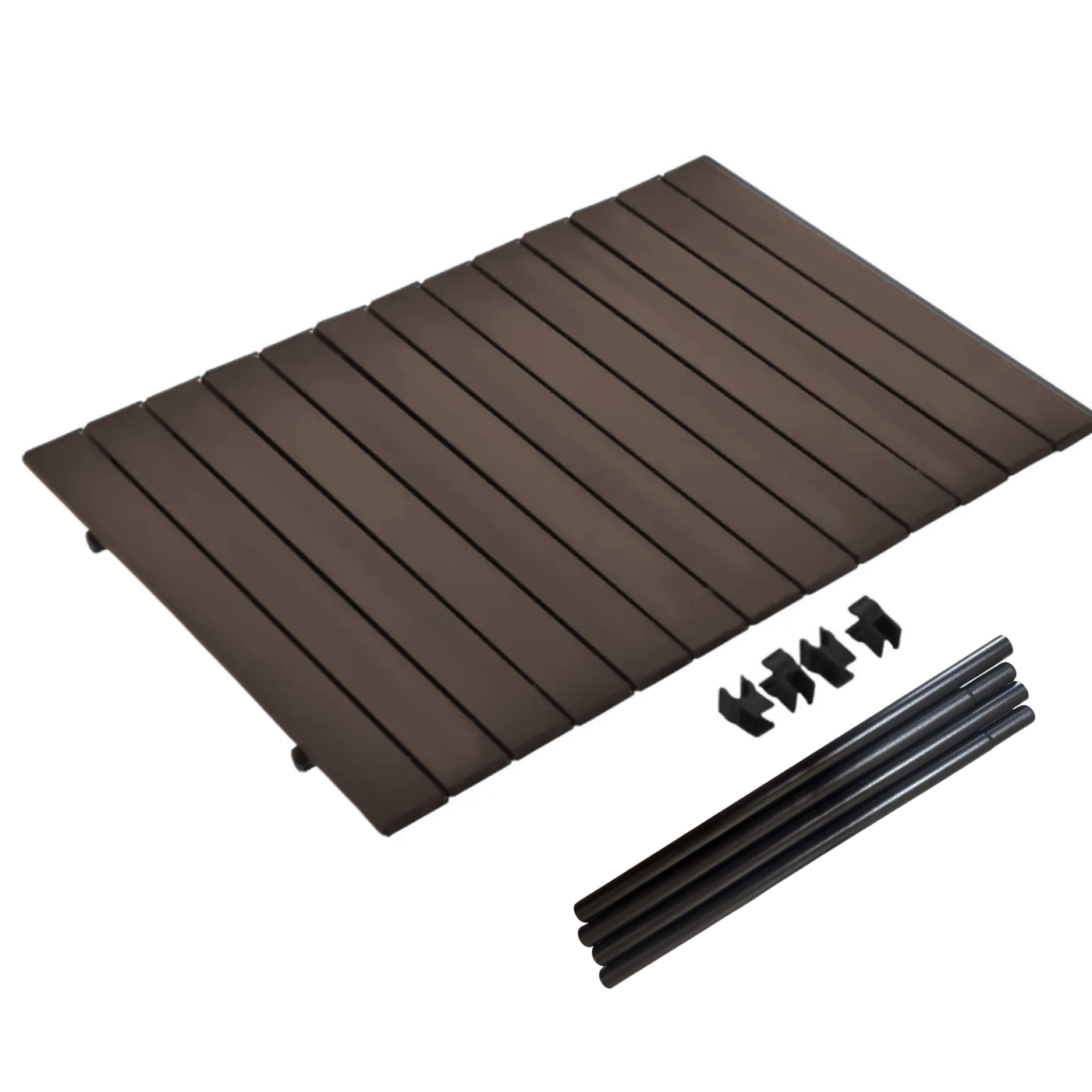 Туристическая столешница складная съемная металлическая под обеденную зону 78х45 см Коричневый (ERK-TP002_78*45) Туристическая столешница складная съемная металлическая под обеденную зону 78х45 см Коричневый (ERK-TP002_78*45)