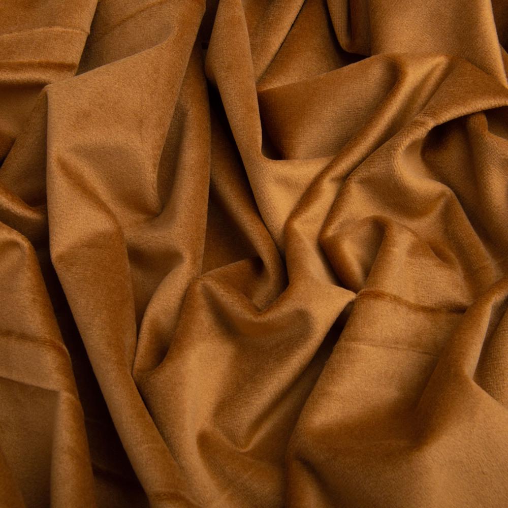 Тканина велюр однотонний Вайлет 290 гр/м2 150 см Кемел (26877) - фото 3