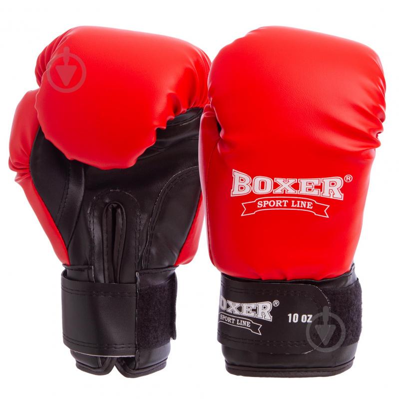 Перчатки боксерские BOXER 2022 12 Красный-Черный