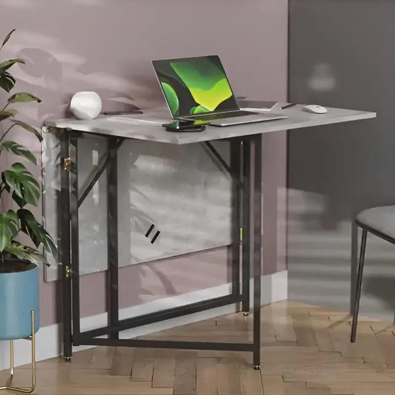 Стол-книга трансформер Ferrum-decor Вуди металл/ДСП 16 мм 75x130x90 см Черный/Бетон (FRD-106743) - фото 1 Стол-книга трансформер Ferrum-decor Вуди металл/ДСП 16 мм 75x130x90 см Черный/Бетон (FRD-106743) - фото 1