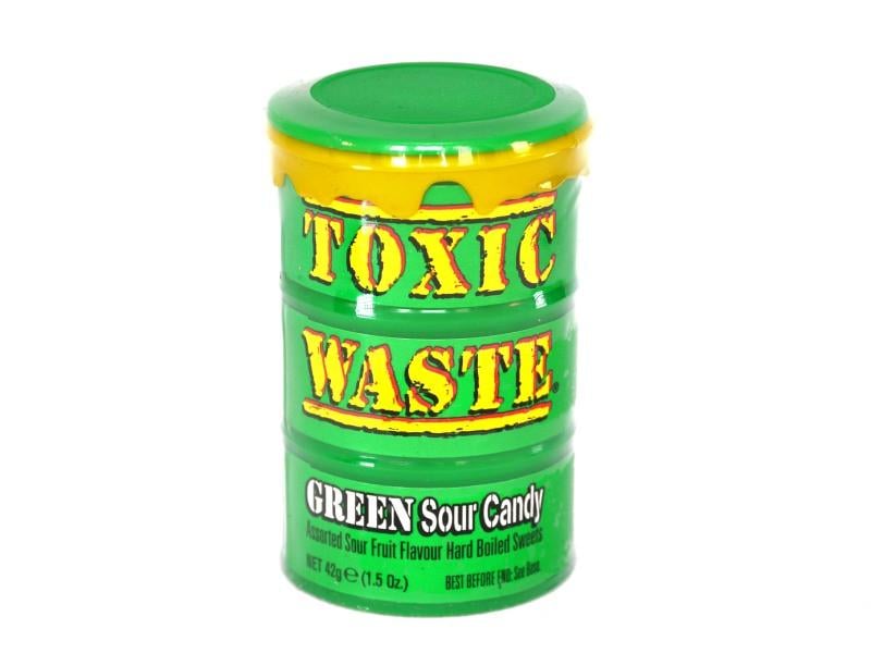 Льодяники кислі Toxic Waste Green Sour Candy 42 г (1795904883)