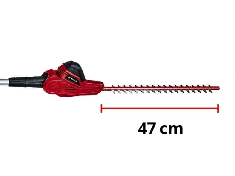 Кущоріз електричний Einhell GC-HH 5056 500 Вт телескопічна штанга довжина 47 см Червоний (3403870) - фото 7