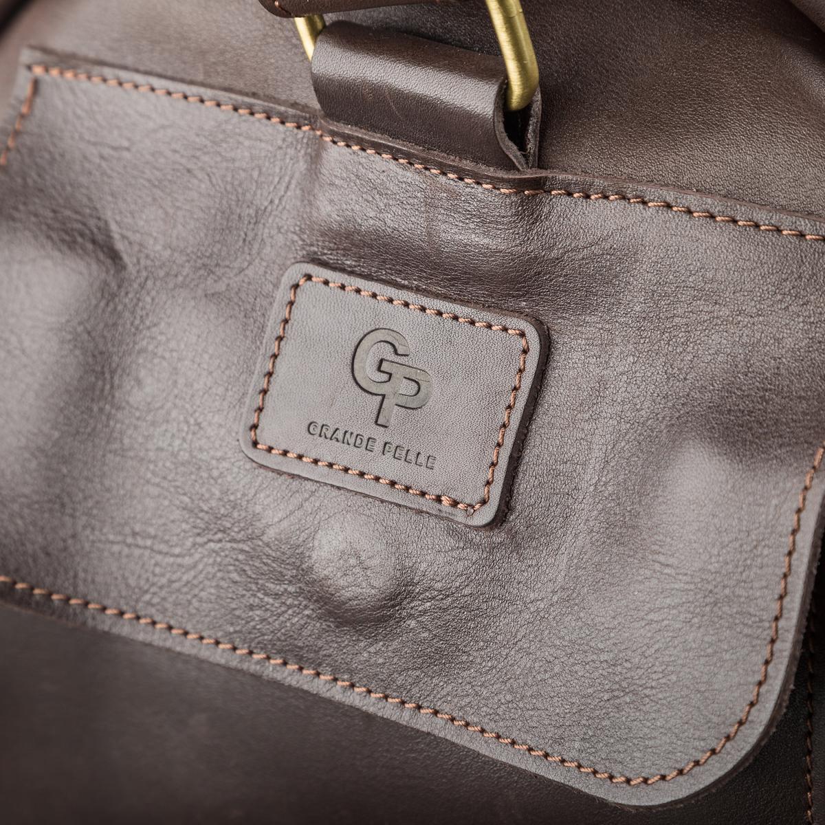 Дорожная сумка Grande Pelle 11044 Коричневый - фото 4