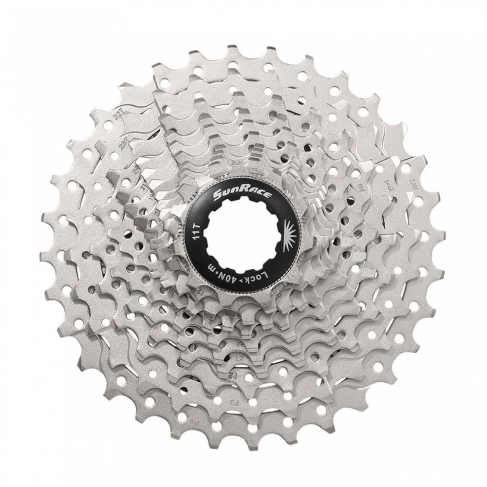 Кассета 11-k 11-28T SUN RACE RS3 стальной паук Metallic Silver