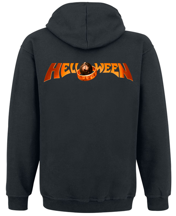 Толстовка с молнией "Helloween" Ring Logo XXL Черный (16865) - фото 2 Толстовка с молнией "Helloween" Ring Logo XXL Черный (16865) - фото 2