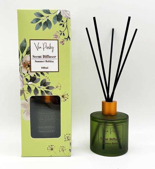 Диффузор с тростниковыми палочками VIA PinkY DIFFUSER HAPPY STROLL 100 мл (VP2023005)