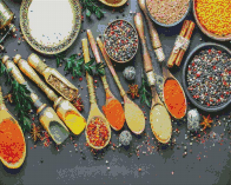 Алмазная мозаика Brushme Ароматные специи на подрамнике 40x50 см (DBS1104)