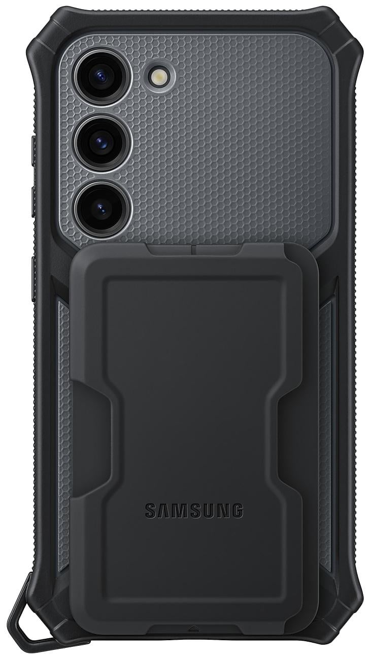 Чехол оригинальный с подставкой и отделением для карт Samsung Rugged Gadget Case EF-RS916CBEGRU для Galaxy S23 Plus (6.6") Titan