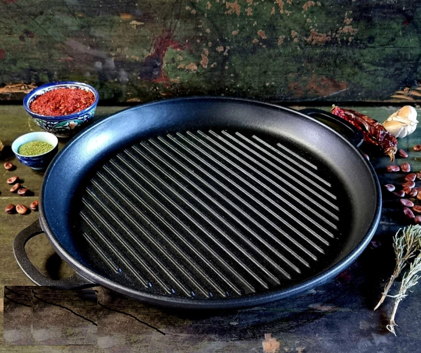 Жаровня-гриль Maysternya чавунна 34х4 см (340-40Gr) - фото 2 Жаровня-гриль Maysternya чавунна 34х4 см (340-40Gr) - фото 2
