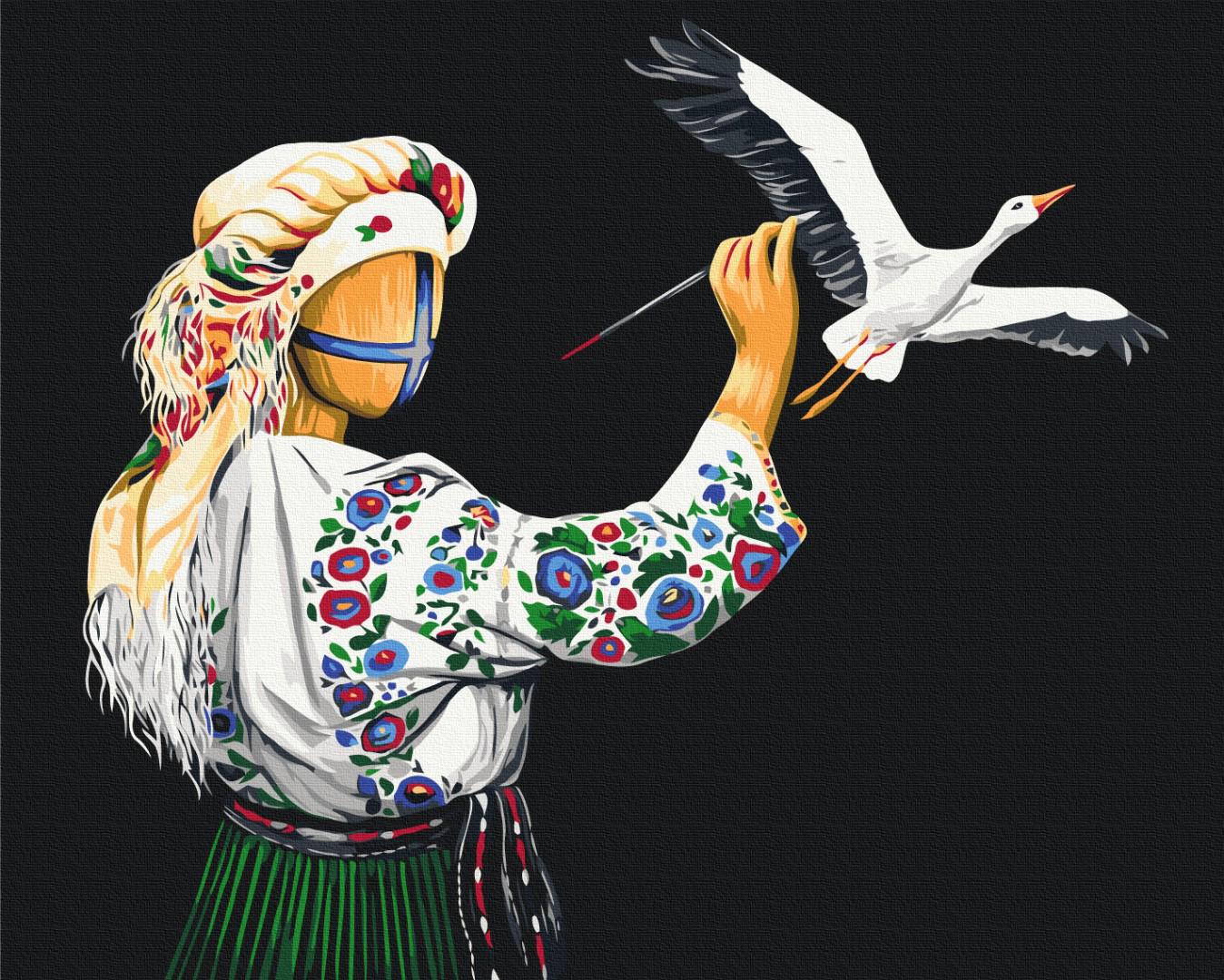 Картина по номерам Brushme Художница 40x50 см (BS53795)