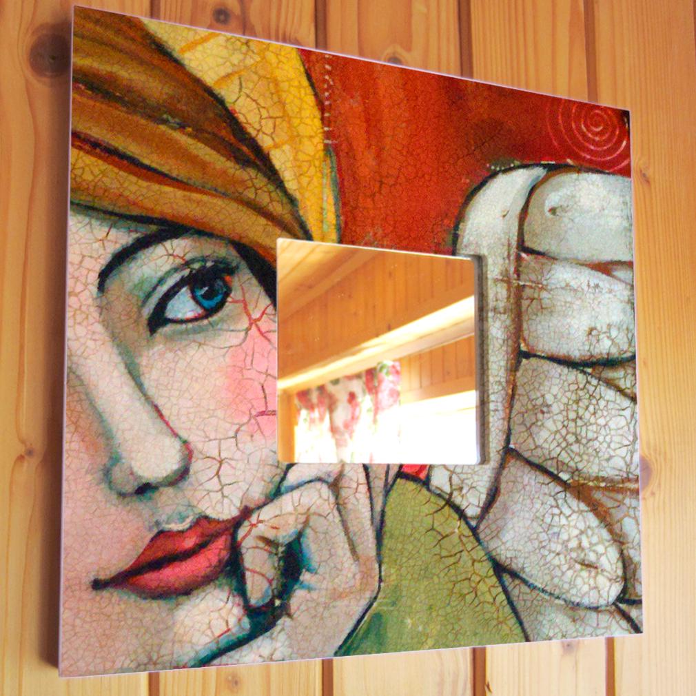 Зеркало декоративное Ангел 260х260 мм (M03866)