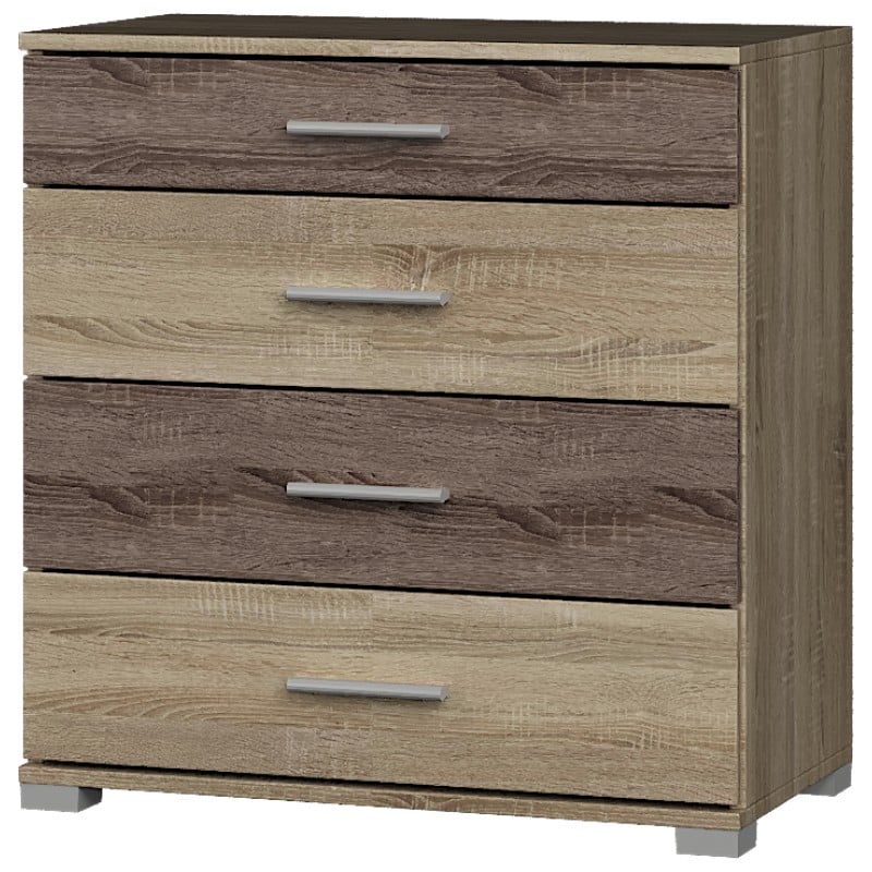 Комод Еверест Бриз К-5 телескопы 70х38х73 см Сонома/Трюфель (15096)