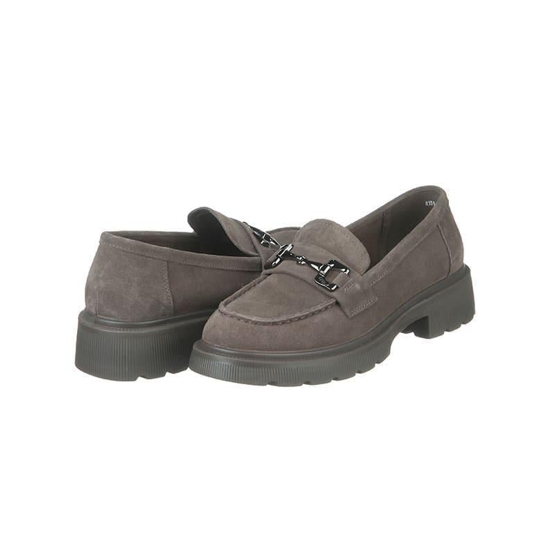 Лоферы женские PLPS R151-4 замшевые р. 37 Коричневый (90226)