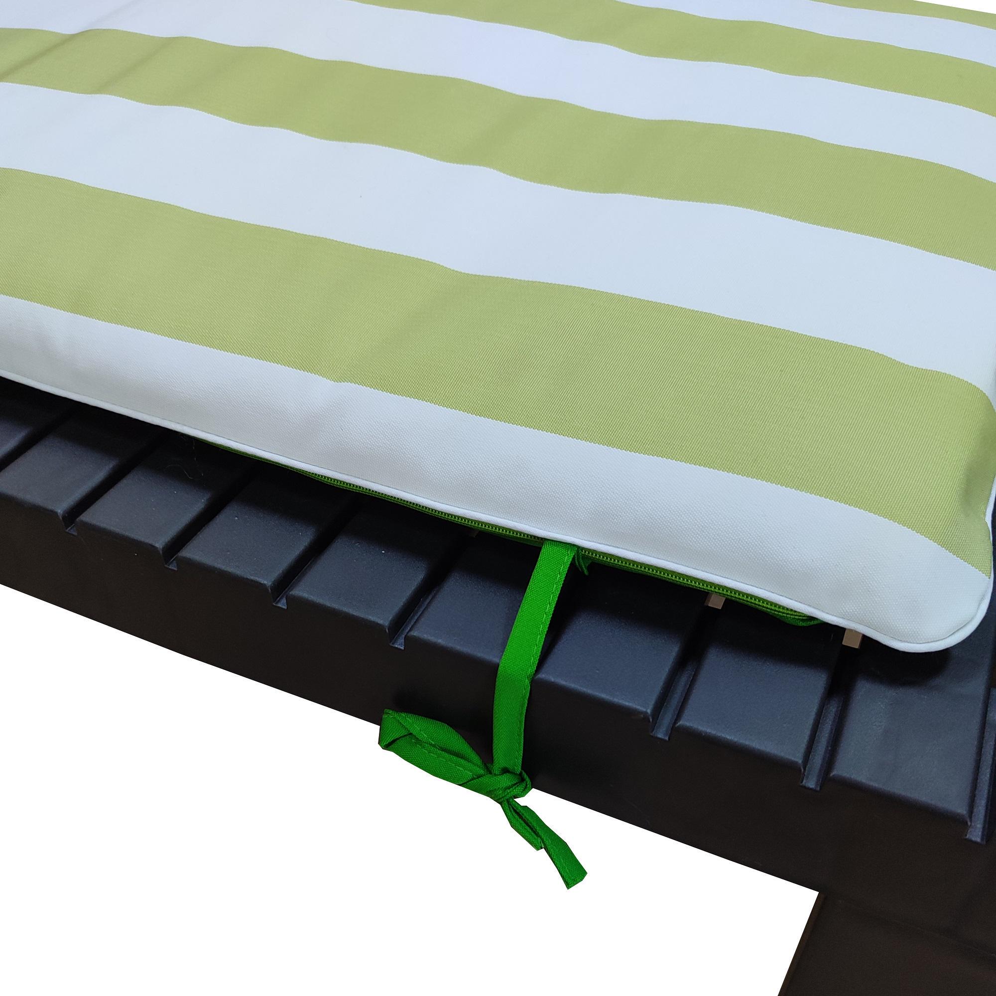 Матрас для шезлонга Ost-Fran UNI тексилк 1001 188x58x5 см Бело-салатовые полосы (3603) - фото 3 Матрас для шезлонга Ost-Fran UNI тексилк 1001 188x58x5 см Бело-салатовые полосы (3603) - фото 3