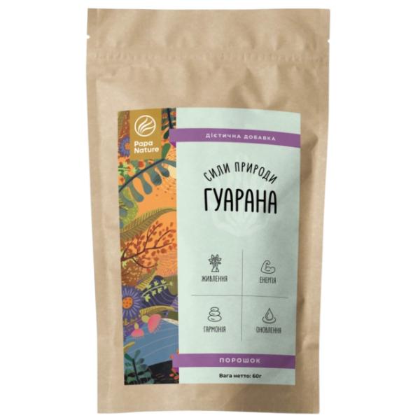 Натуральная добавка PapaNature Paullinia cupana Гуарана порошок 60 г/30 порций (23712954) Натуральная добавка PapaNature Paullinia cupana Гуарана порошок 60 г/30 порций (23712954)