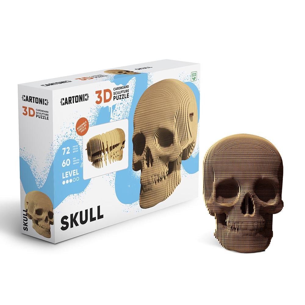 Пазл-конструктор 3D картонный Cartonic 3D Puzzle SKULL Череп человека (33394517)