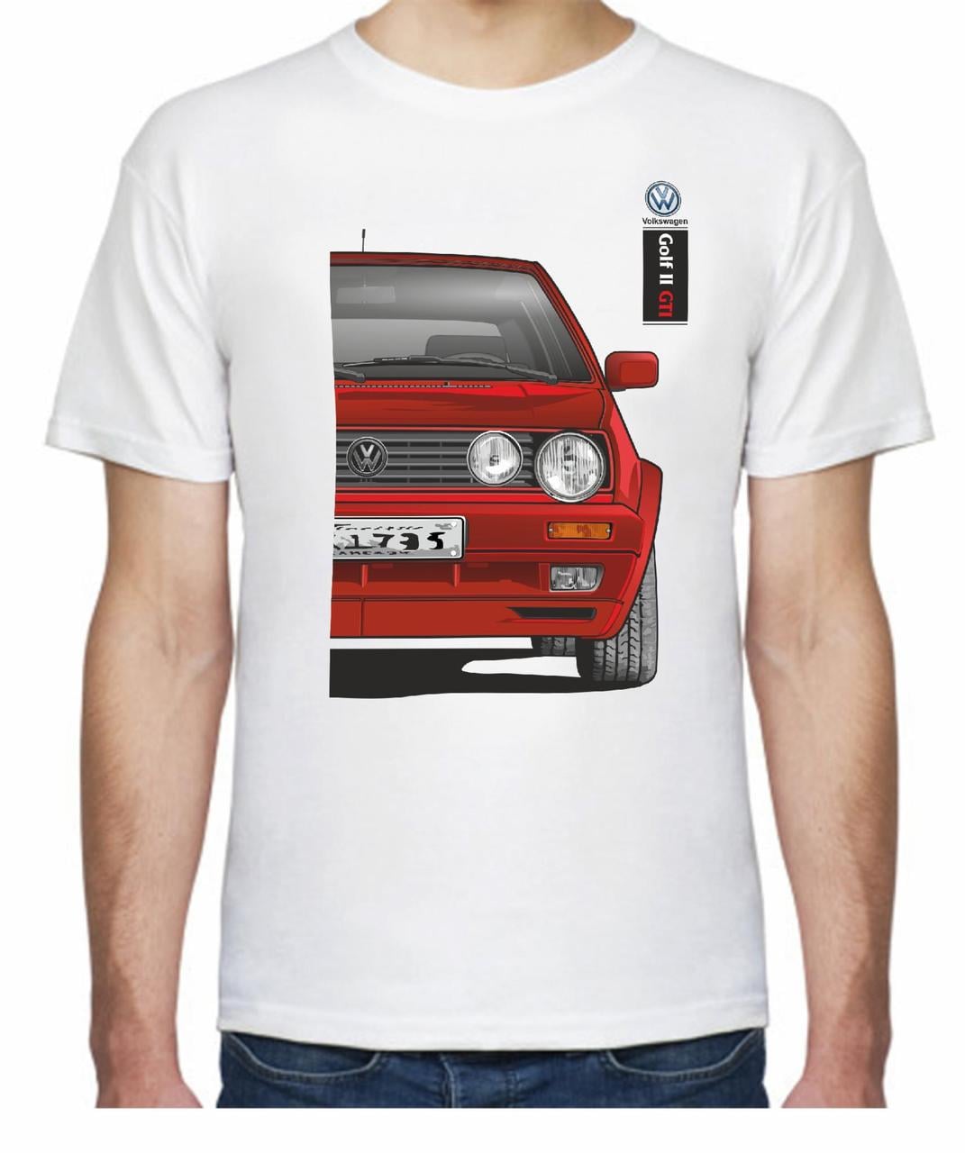 Футболка мужская Avtolife Volkswagen Golf II GTI F 505418 XL Белый (2498725826)