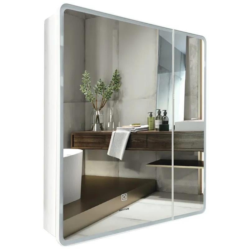 Зеркальный шкафчик MIXXUS PREMIUM OLIVARY CM01 с LED Touch/димером/регулятором яркости 60x70x13 см (MI8294) Зеркальный шкафчик MIXXUS PREMIUM OLIVARY CM01 с LED Touch/димером/регулятором яркости 60x70x13 см (MI8294)