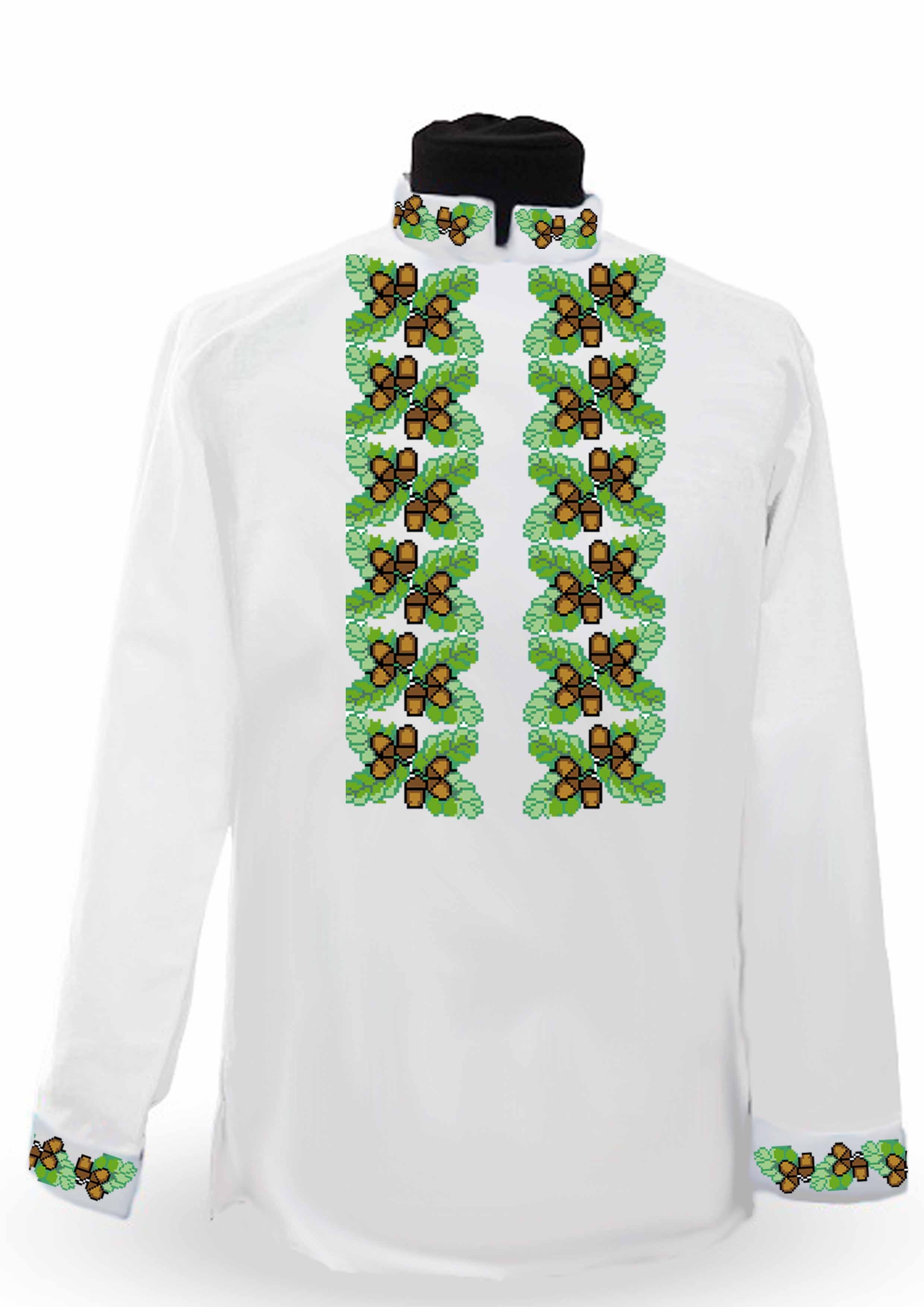 Заготовка для вышивки нитями или бисером рубашка габардин (СЧГ-259)