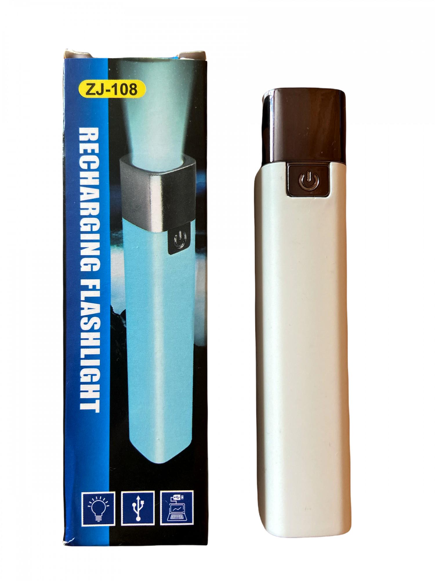 Фонарь ручной ZJ-108 с USB зарядкой