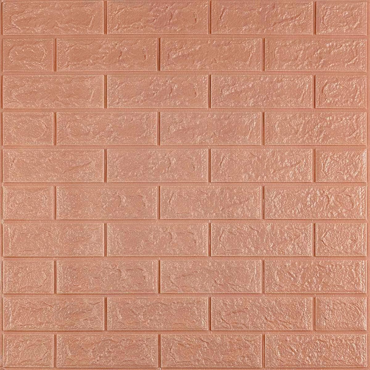 Панель самоклеящаяся 3D кирпич 700х770х5 мм Пудровый (SW-00001801)