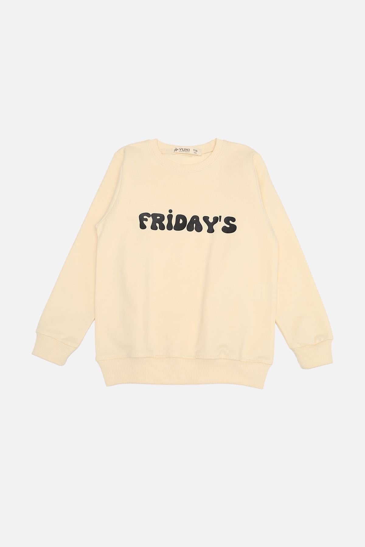 Свитшот для мальчика 140 см Молочный (ЦБ-00272539)