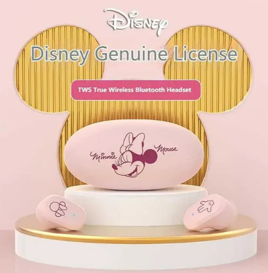 Наушники Disney D02 Mickey Bluetooth Pink (14076591) - фото 6