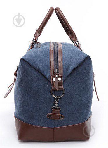 Дорожня сумка текстильна велика Vintage 20083 Синя (20083) - фото 3