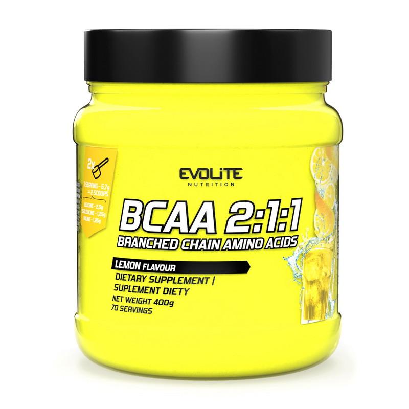 Амінокислоти Evolite Nutrition BCAA 2:1:1 400 г Чорна смородина (22164-01)