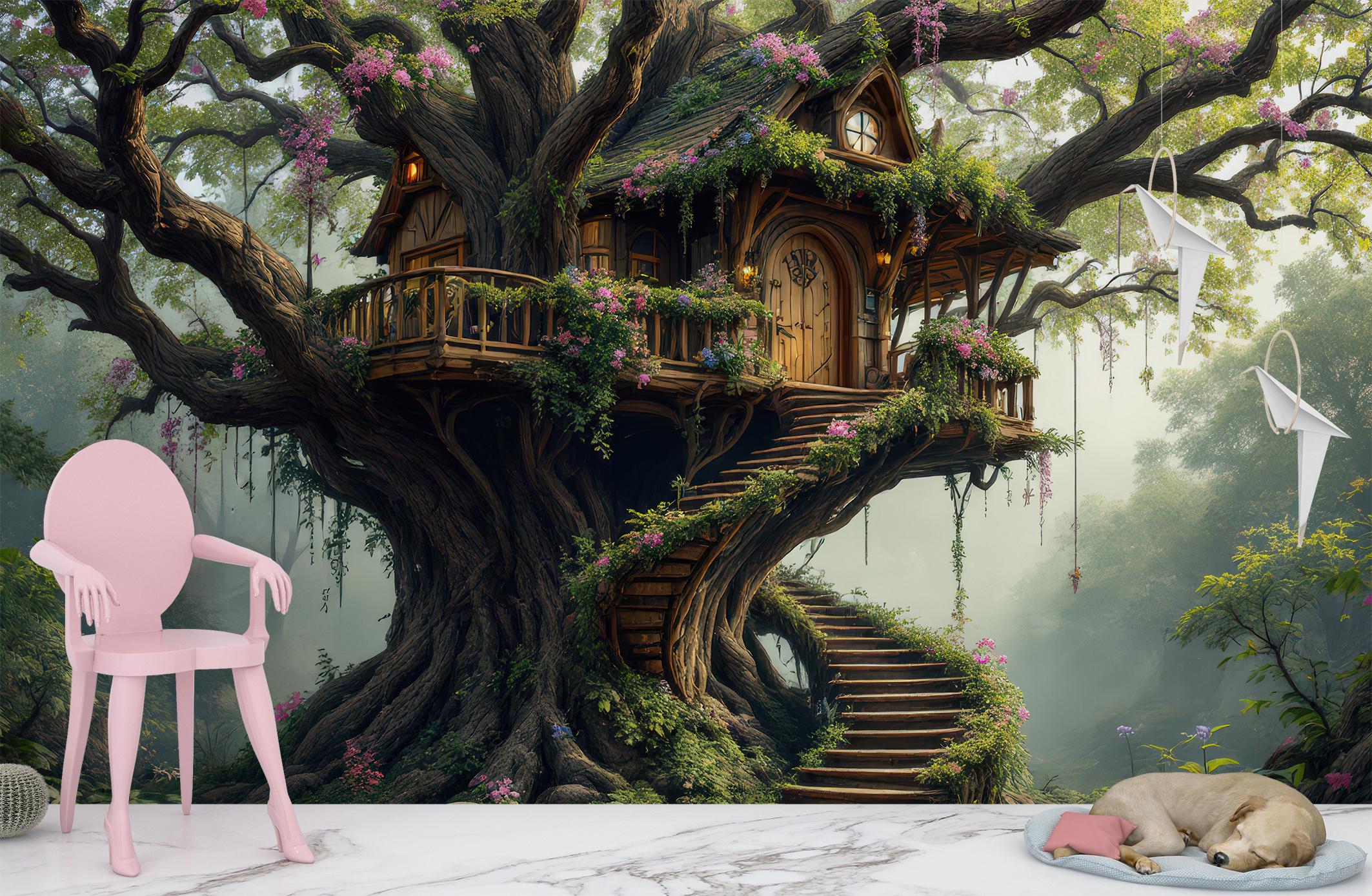 Фотообои флизелиновые Upstream Дом на дереве 180х120 см (S5KID-078/2) - фото 3