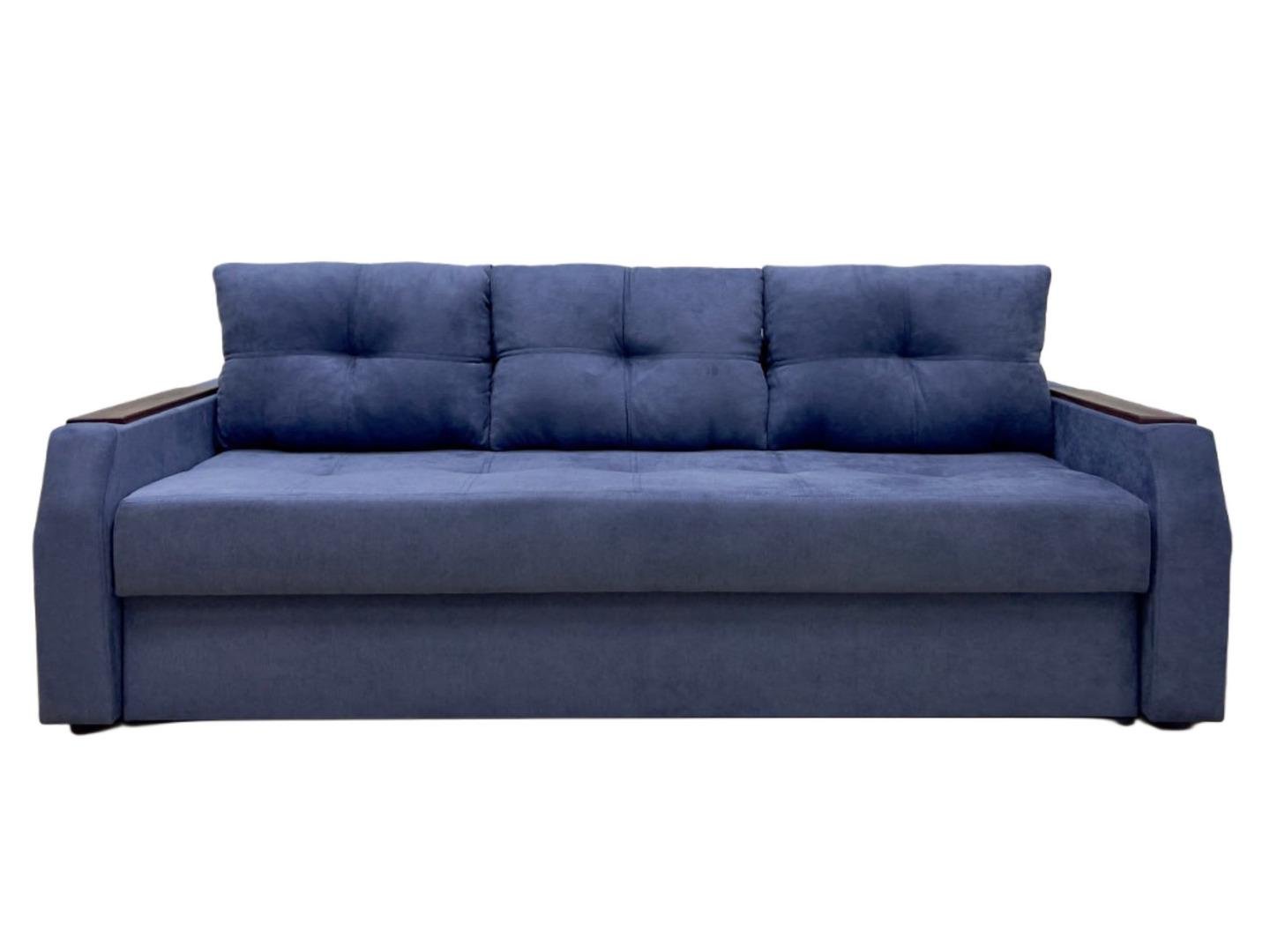 Диван Virkoni Браво еврокнига Аляска 220x90x71 см 11 Синий (44701-010010511)